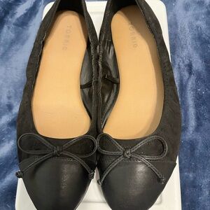 Torrid Black Flats with Bow Detail